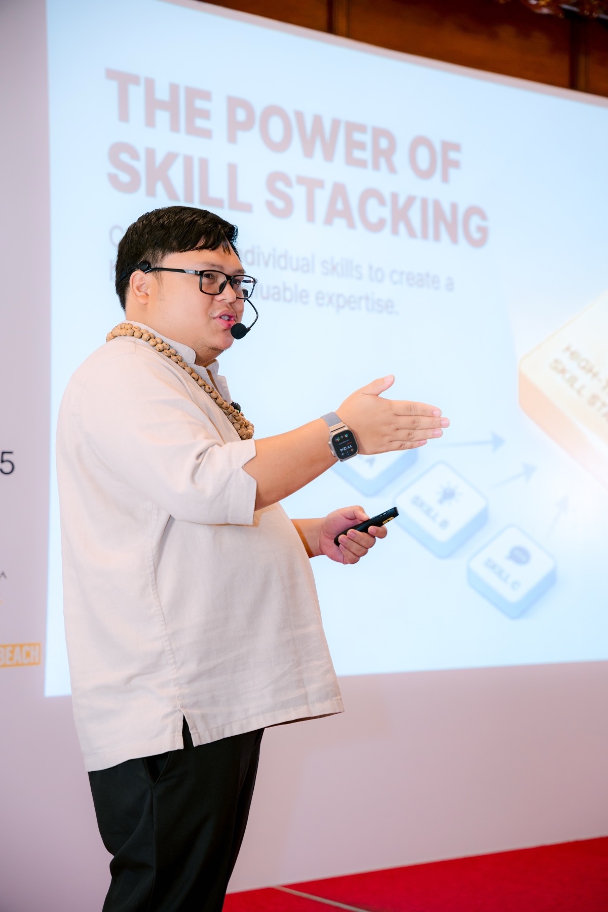 Cris Vinson presenting on The Power of Skill Stacking